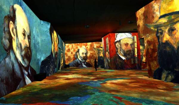 le peintre cézanne aux carrières de lumière, baux de provence