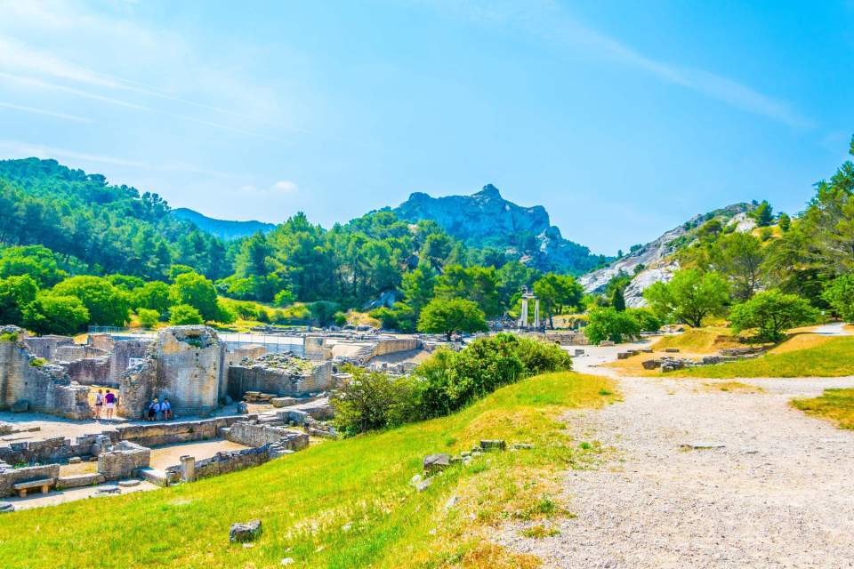 Glanum, site archéologique, cité antique à saint rémy de provence